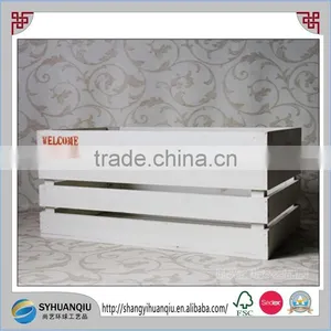 High Quality Wood Material Cheap and Disposable Flower Crate Type Wooden Flower Box thumbnail-2