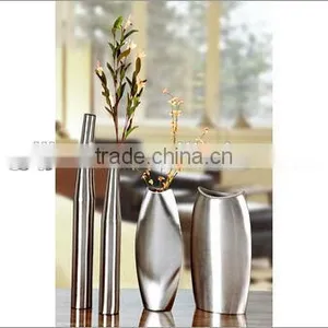 Stainless Steel Decorative Metal Vase,flower Vase,planter,flowerpot for Wedding thumbnail-1
