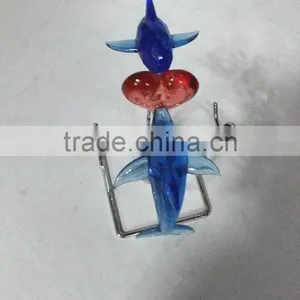 Acrylic Ocean Double Dolphin Kiss a Heart Valentines Day Gift thumbnail-2