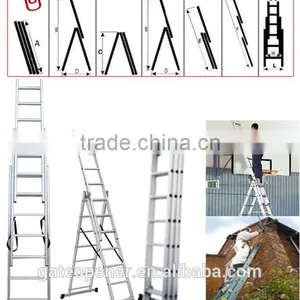 Aluminum Folding Scaffold Multi-Purpose Ladder 12.5-Feet / 350 lb thumbnail-2