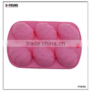 11035 Christmas Series Silicone Baking Moulds,cookie Moulds,egg Shaped Silicone Cake Mould thumbnail-4