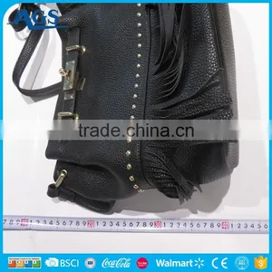 China Wholesale Black Shoulder Bag Ladies Tassel Bag thumbnail-4