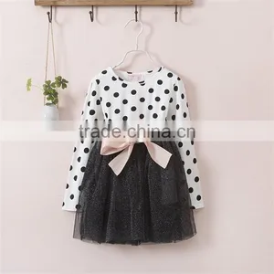 2016 Long-sleeve Frock Baby Girls Dress for Children Kids Toddler Princess Casual Clothing Dresses for Girl Wear Party Clothes thumbnail-5
