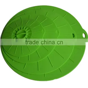2015 LFGB Approved Top Quality Green Silicone Microwave Oven Cover thumbnail-1