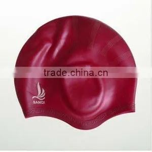 Novelty Swimming Cap Flag Silicone Swimming Cap thumbnail-1