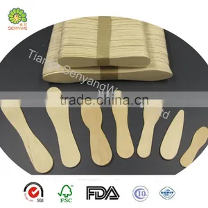 Blank Paper Wrapped Birch Wooden Ice Cream Spoon thumbnail-1