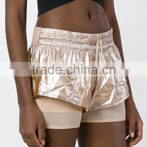 Hot Sale Women Fashion Layered Fitness Shorts for Active Sportwear Ladies Clothing Shorts Pants Wholesale Custom Design thumbnail-3