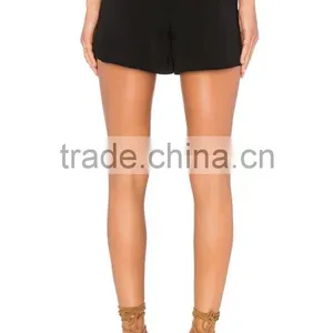 Factory Price Fashion Design Wholesale Girls Black Ruffle Shorts thumbnail-2