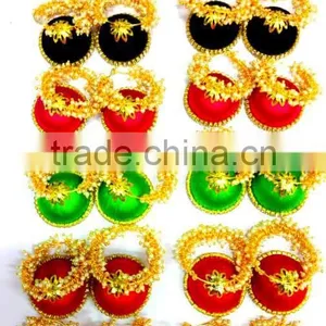 Stylish Handmade Silk Thread Jhumkas Earrings,Indian Fashion Jhumka Earrings,factory Direct Fashion Jewelry thumbnail-3