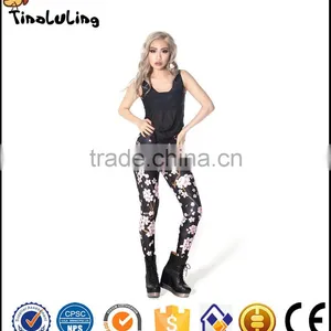 New Fashion Women Leggings Flowers Printed Color Legins Leggins Pant Autumn Summer Legging for Woman Trousers thumbnail-1