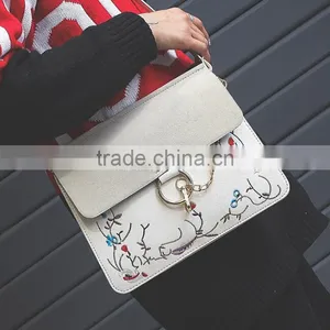 Zm50366b Wholesale Fashion Embroidery Women Bags Trendy Chain Lady Single Shoulder Bag thumbnail-1