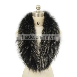 Myfur Luxury Real Raccoon Fur Made Fur Collar Wholesale for Winter Coat thumbnail-1