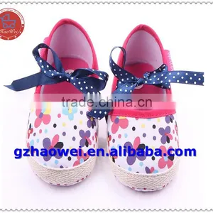 Newborn Antiskid Safety Baby Girls Bowknot Prewalker Shoes thumbnail-1