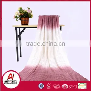 Super Soft 100% Acrylic Assorted Cable Knit Baby Throw Blanket thumbnail-1