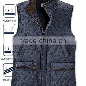 2016 Diamond Quilted Mens Sleeveless Jacket thumbnail-3