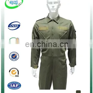 Hot Selling Olive Green 100% Cotton Professional Safety Coverall Workwear thumbnail-1
