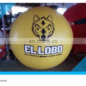 Hot Sale Giant Yellow Color Pvc Helium Balloon With Logo Printing thumbnail-1