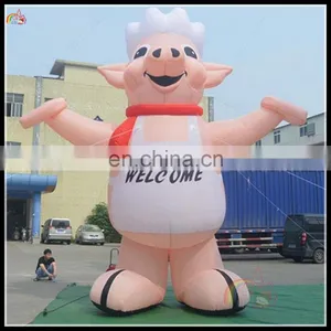 China Supplier Cheap Price Inflatable Pink Pig Advertising Promotional Giant Pig For Sale thumbnail-2