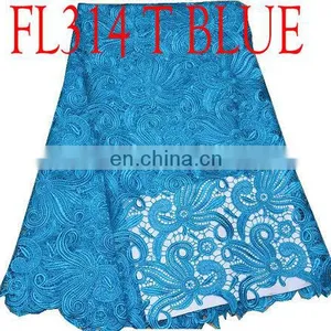 Free Shipping Cheap African Yellow Guipure Lace Fabric African Cord Lace thumbnail-3