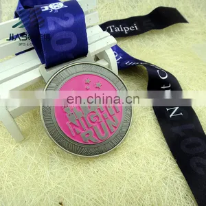 Jiabo Custom Night Run Metal Medal With Ribbons thumbnail-5