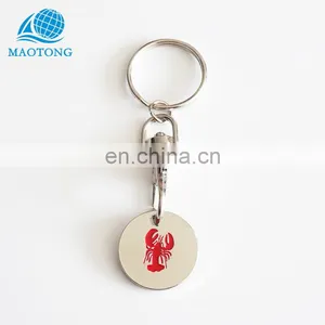 2017 Promotion Gifts Cheap Customize Metal Trolley Token Keychains thumbnail-4