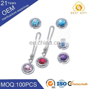 Heart Shape Token Metal Medal Foldable Purse Hanger / Banger Hook thumbnail-6