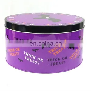 Round Halloween Candy Tin Box thumbnail-2