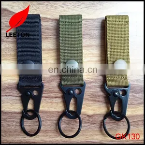 Factory Supply Custom Durable Webbing Keychain With Hook thumbnail-1