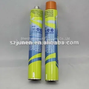 100ml Flat Soft Cosmetic Aluminum Collapsible Hair Dye Packaging Tube thumbnail-1