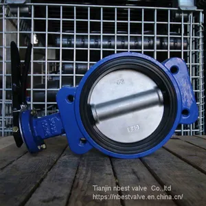 Marine Semi-lug Butterfly Valve DN100 With Lever thumbnail-1