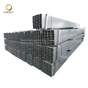 ASTM Steel Profile ms Square Tube Galvanized Furniture Rectangular Pipe Factory Construction Rectangular Pipe For Sale thumbnail-4