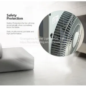 New Design Green Power Portable Solar Powered Fans for Camping thumbnail-3