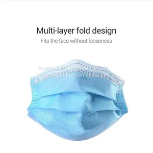 Type IIR Surgical Face Mask - 3 Ply EN14683:2019 Compliant - Pack of 50, Disposable, Masks For Virus Protection thumbnail-3
