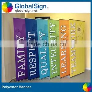 Decoration Usage Polyester Banner With Sublimation Printed thumbnail-1