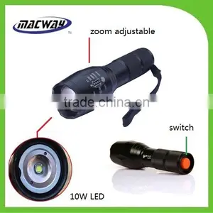 Aluminum Emergency Zooming Xml T6 10watt Rechargeable Torch Light Quality Choice thumbnail-1