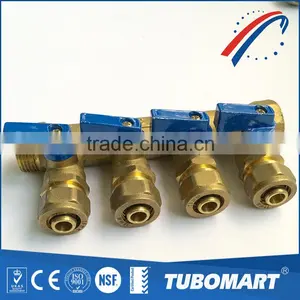 Heating & Plumbing Systems Natural Color Pex al Pex Pipe 5 Way Manifold With Valve thumbnail-4