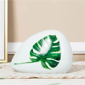 Tree Leaf Modern Simple Abstract 3D Style Ceramic Decoration For Home Office Wedding Gift thumbnail-3