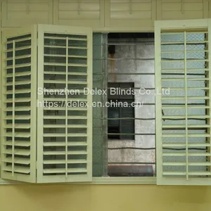 100% Custom Made Basswood Window Shutter thumbnail-1