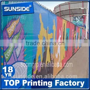 Durable Pole Pocket Hanging Mesh Banner With Grommets Custom Print Mesh Fabric Manufacturer D-0628 thumbnail-2