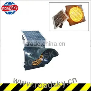 Road Safety Solar Powder Yellow Flashing Light for Sale thumbnail-1