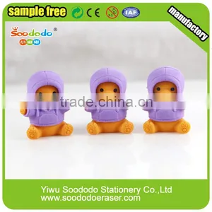 Wholesales Hot Sell New Designs 3D Shaped Rubber Eraser thumbnail-3