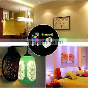 2.4G RF Wireless Group Division Smart Touch Remote Control 9W Color Changing E27 WIFI LED Bulb RGBW With 50000 Hours Lifespan thumbnail-6