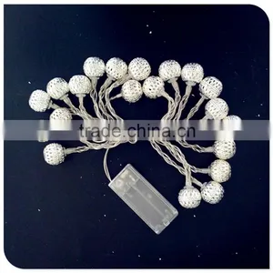 Warm White 20LED Iron Ball Light 3V Indoor Battery Light thumbnail-2
