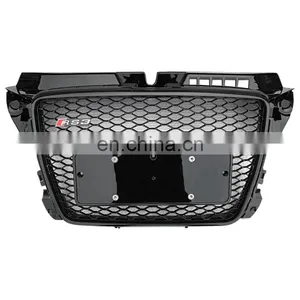 High Quality Front Grill for Audi A3 Material Black RS3 Radiator Honeycomb Grills 2007 2008 2009 2010 2012 2013 thumbnail-1