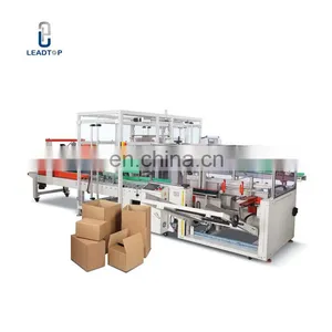 Packing Line Automatic Cardboard Carton Unpacking Bottom-Sealing Carton Forming Machine thumbnail-1