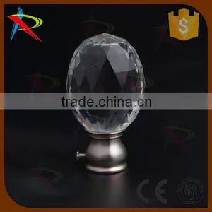 USA Hot Sell Design Crystal Curtain Rod Finials/crystal Drapery Finials thumbnail-3