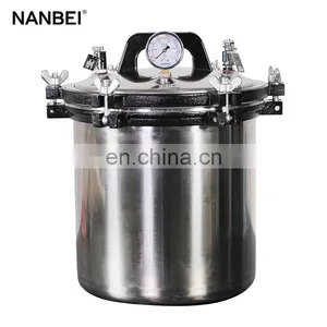 Lab Vertical Stainless Steel Electric Heated 18L 24L Portable Pressure Steam Sterilizer Autoclave thumbnail-2