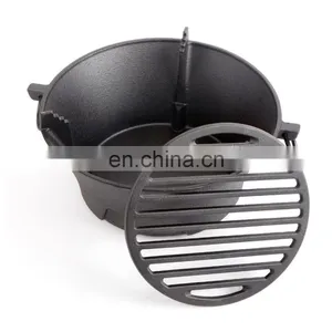 Spring Camping Hibachi Charcoal Cast Iron Grill Stove thumbnail-4