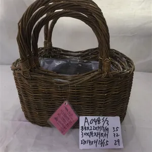 Handwoven Fruit Vegetables Willow Basket thumbnail-4