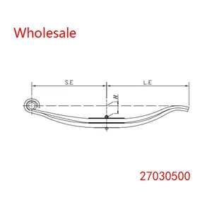 27030500 Traily Trailer Parabolic Spring Hand Trolley Wholesale For Gigant thumbnail-1